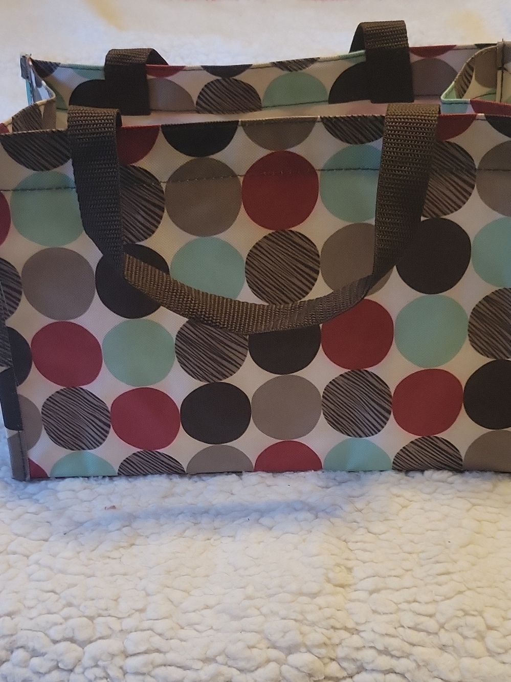 Thirty-One Polka Dot Utility Tote Bag